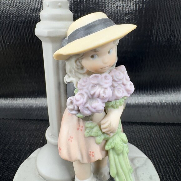 Enesco Kim Anderson Ceramic Figurine I Believe In You Lavender Is Positive 1998 - Picture 7 of 11